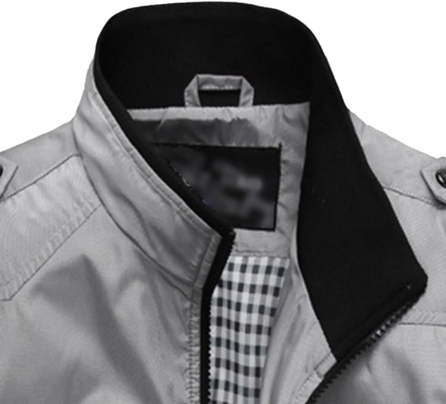 Men's Casual Cotton Bomber Jacket Stand Collar Lightweight Flannel Jacket Casual Loose Padded Cargo Coats