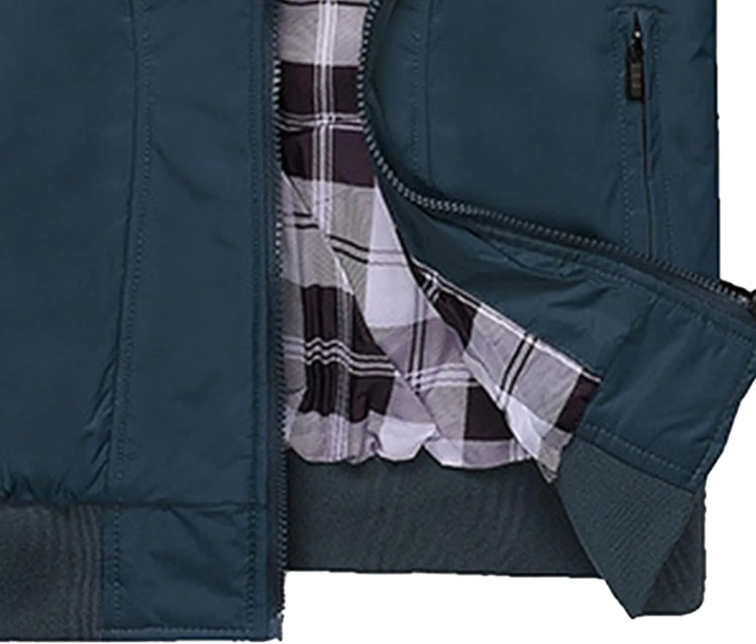 Men's Casual Cotton Bomber Jacket Stand Collar Lightweight Flannel Jacket Casual Loose Padded Cargo Coats