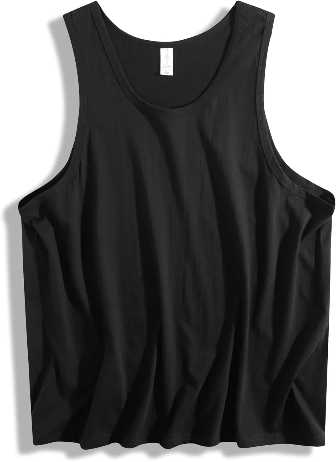 Mens Cotton Tank Tops Breathable Summer Quick Dry Cool Fitness Muscle Basic Sleeveless Shirt