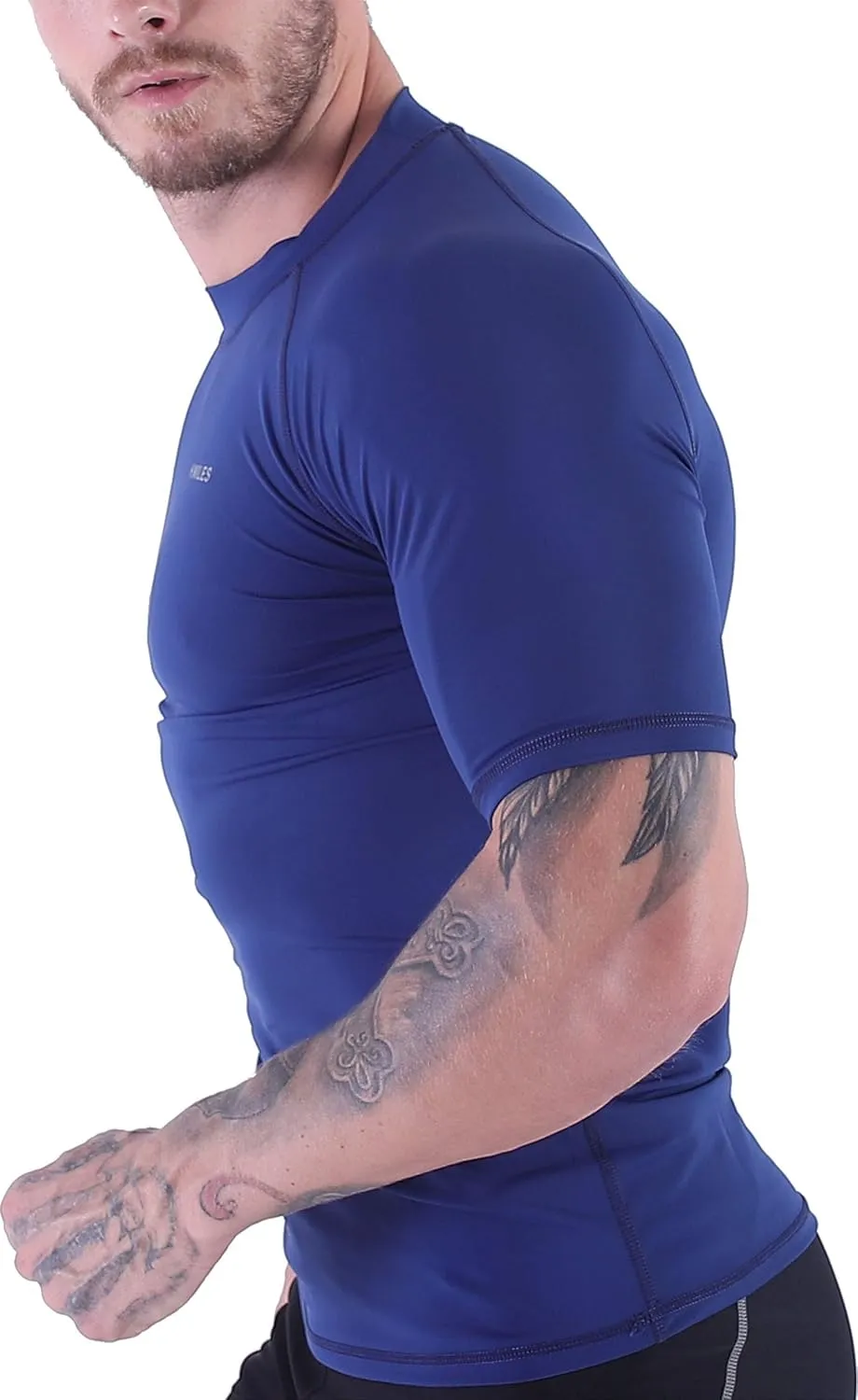 Men's Diving Rash Guard Swim Shirt Loose Fit Athletic Undershirt Quick Dry Surfing Tops UPF 50 