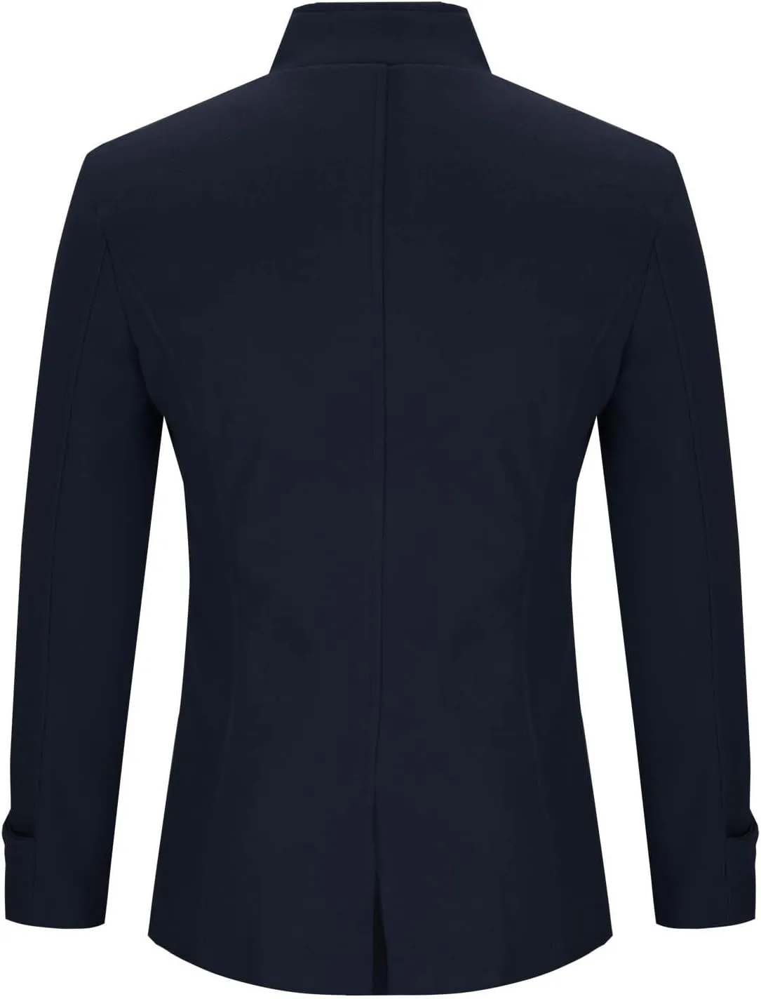 Men's Double Breasted Pea Coat Stylish Casual Wool Blend Trench Coats Slim Fit Lapel Business Jacket Outerwear