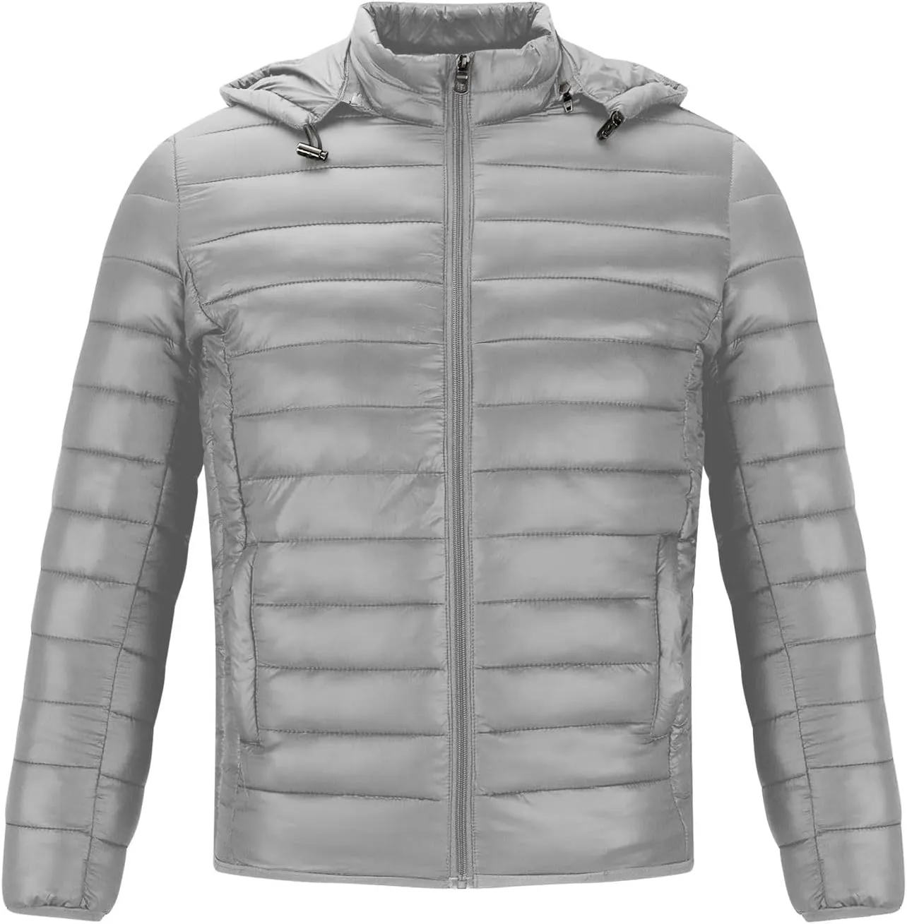 Men's Puffer Jacket Plus Size Lightweight Down Jacket Packable Quilted Jacket Zip up Padded Coat Warm Winter Jacket
