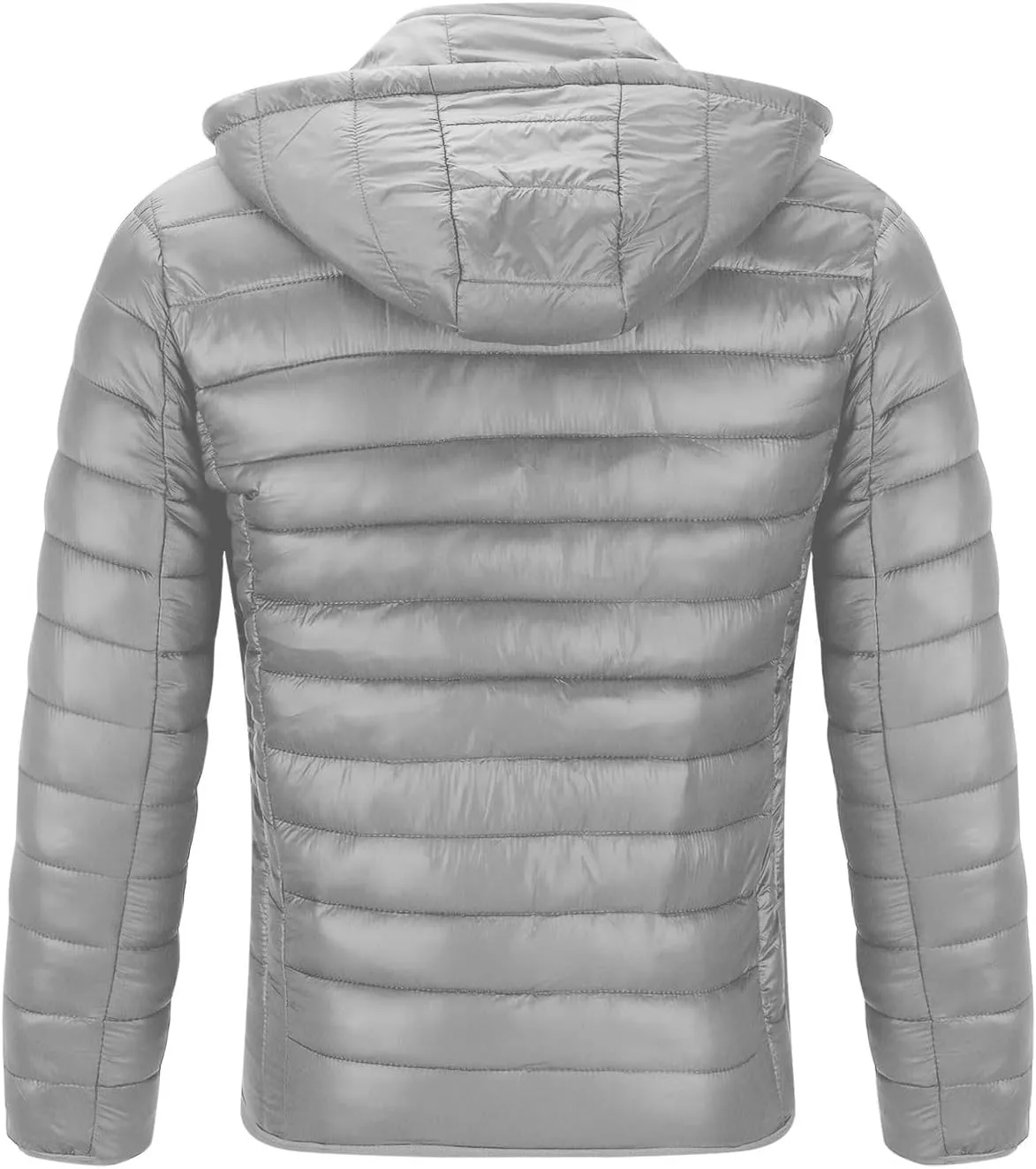 Men's Puffer Jacket Plus Size Lightweight Down Jacket Packable Quilted Jacket Zip up Padded Coat Warm Winter Jacket