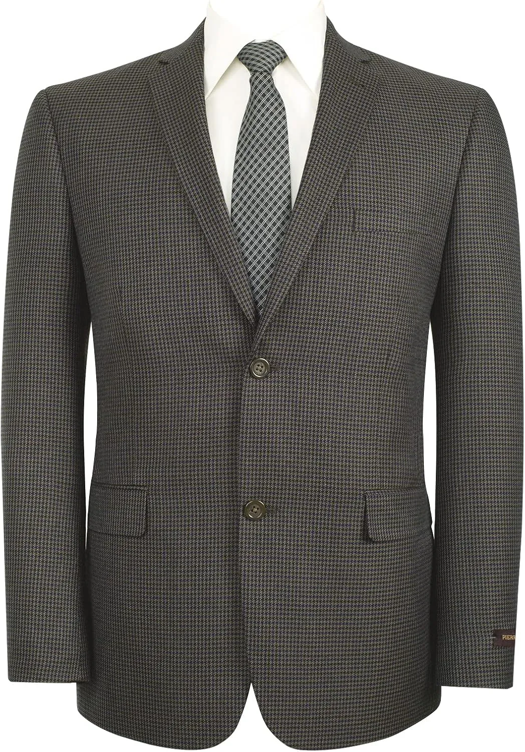 Men's Sport Coat Classic Fit 2 Button Checked Blazer Suit Jacket for Daily Casual Wear