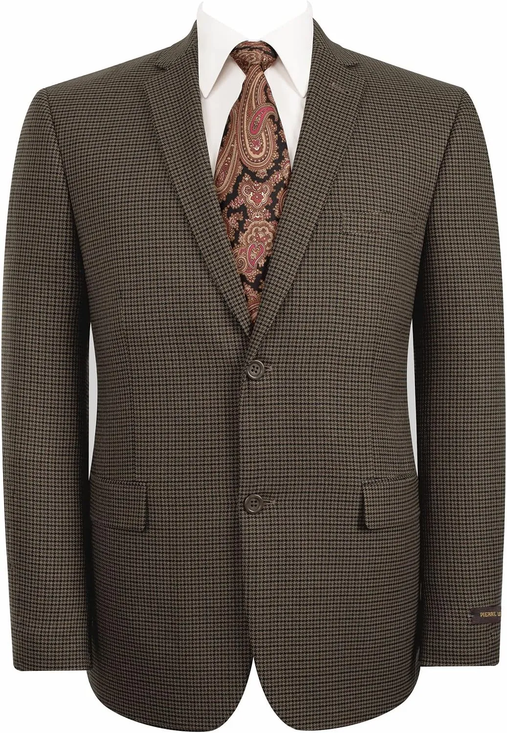 Men's Sport Coat Classic Fit 2 Button Checked Blazer Suit Jacket for Daily Casual Wear