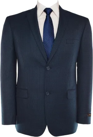 Men's Sport Coat Classic Fit 2 Button Checked Blazer Suit Jacket for Daily Casual Wear