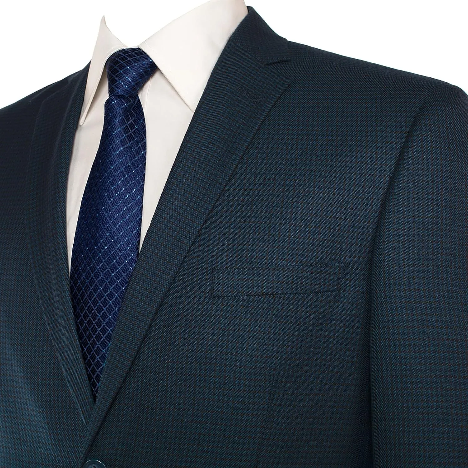 Men's Sport Coat Classic Fit 2 Button Checked Blazer Suit Jacket for Daily Casual Wear