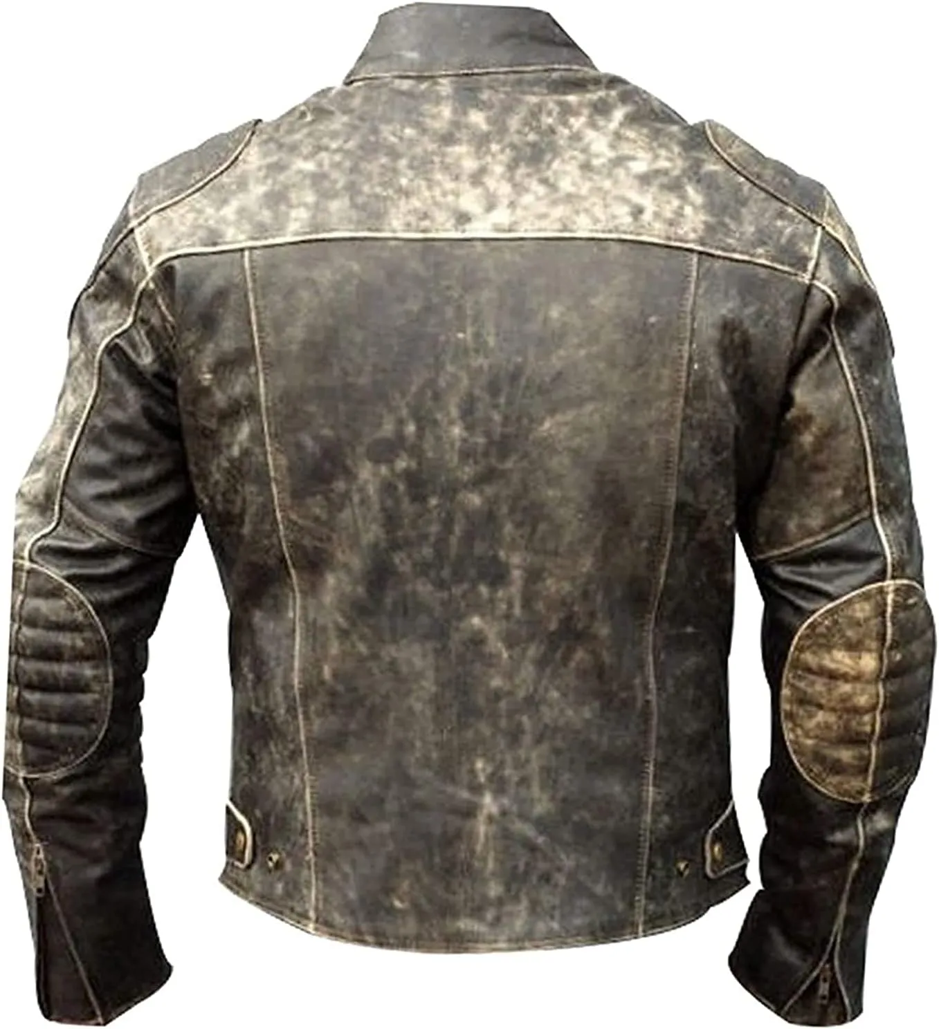 Men's Vintage Retro Biker Motorcycle Stylish Genuine Leather Jacket | Motorcycle Distressed Cafe Racer Leather Jacket