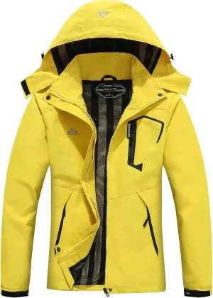 MOERDENG Women's Waterproof Rain Jacket Lightweight Raincoat Outdoor Hooded Windbreaker Cycling Hiking Jacket