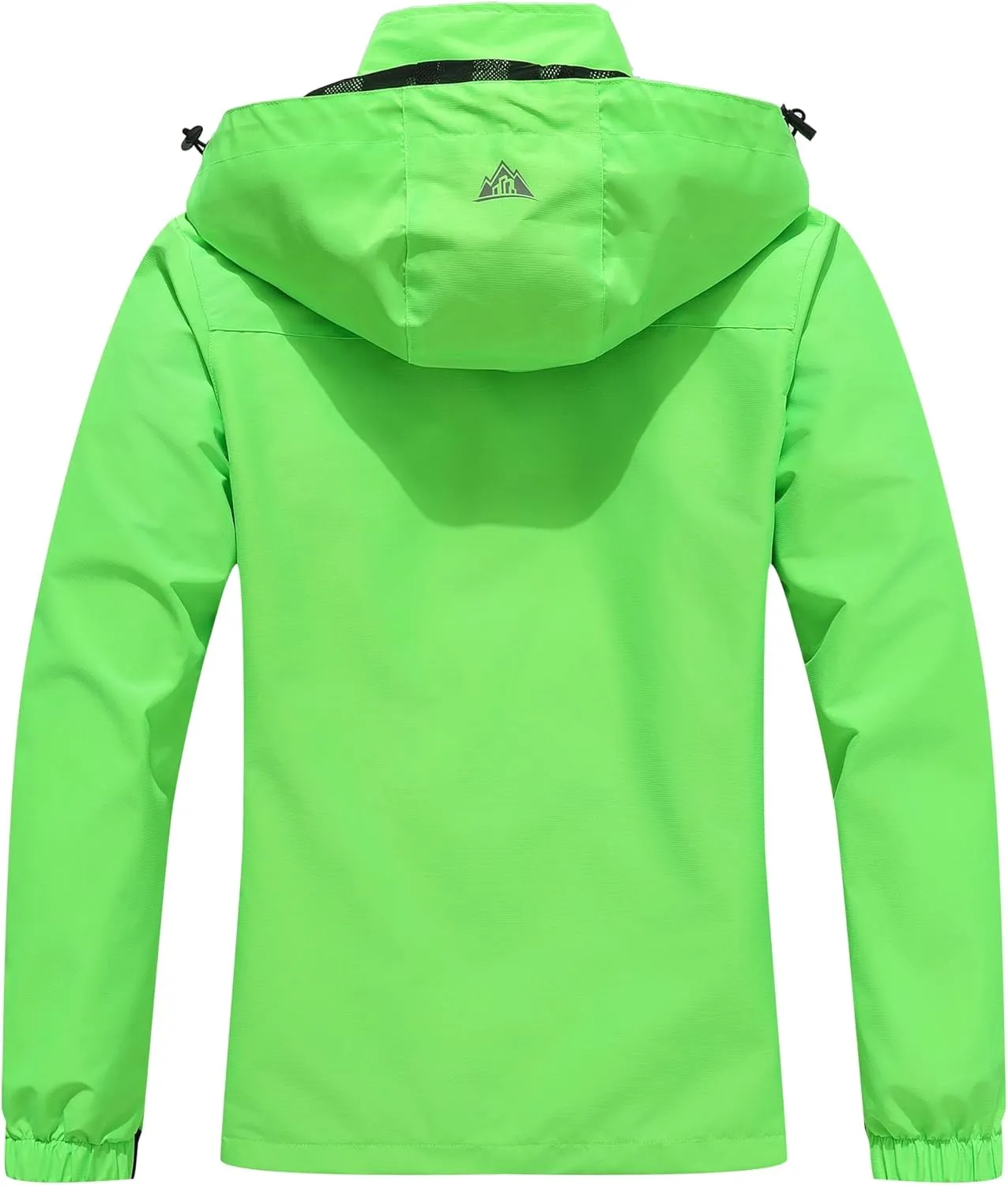MOERDENG Women's Waterproof Rain Jacket Lightweight Raincoat Outdoor Hooded Windbreaker Cycling Hiking Jacket