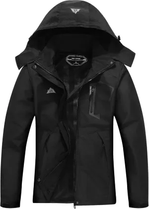 MOERDENG Women's Waterproof Rain Jacket Lightweight Raincoat Outdoor Hooded Windbreaker Cycling Hiking Jacket