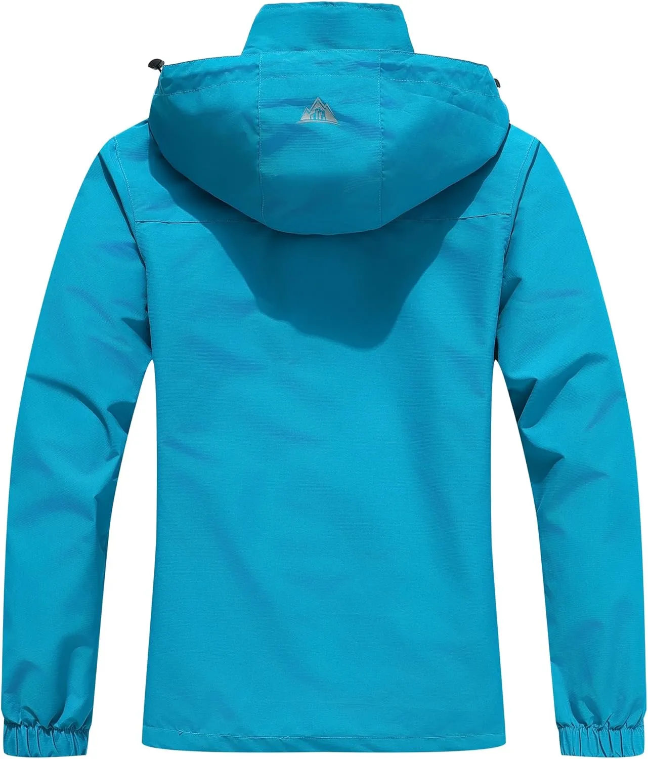 MOERDENG Women's Waterproof Rain Jacket Lightweight Raincoat Outdoor Hooded Windbreaker Cycling Hiking Jacket