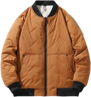 New Men Winter Loose Silk-like Cotton Jackets Padded and Thickened Casual Baseball Jerseys Plus Size Coat jacket male tops