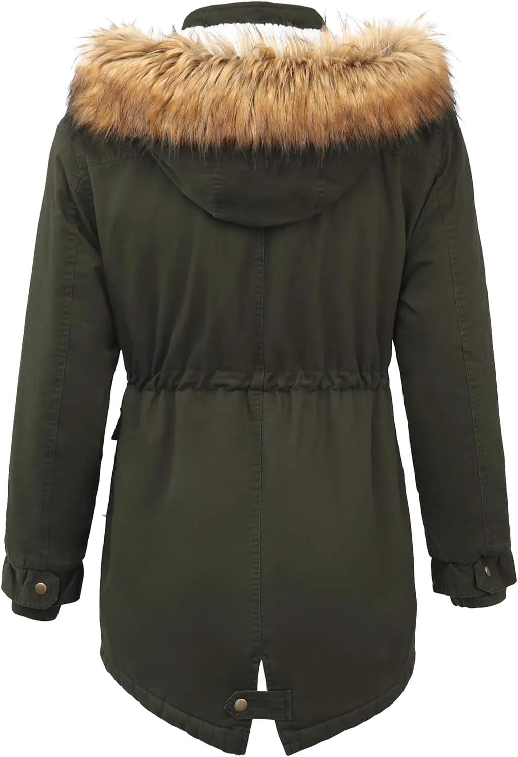 Orolay Men's Winter Parka Jacket Warm Faux Fur Coat with Removable Hood