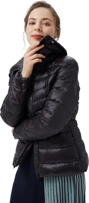 Orolay Women's Lightweight Winter Down Jacket Quilted Packable Warm Coat with Wide Collar