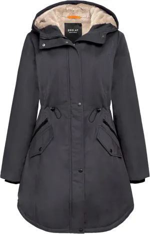 Orolay Women's Thicken Fleece Lined Parka Winter Coat Hooded Jacket with Pockets