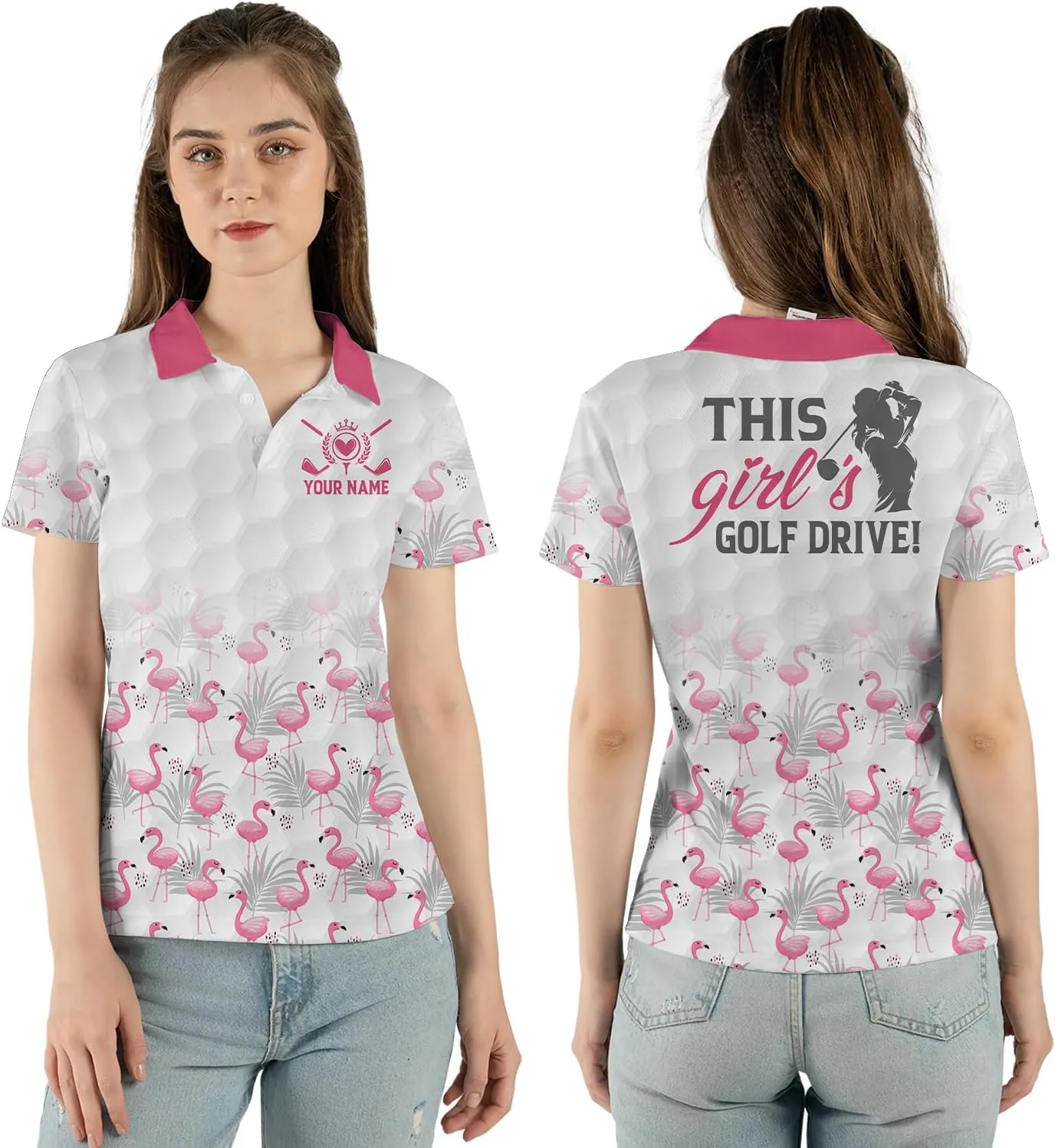 Personalized Bowling Polo Shirts for Women, Funny How I Roll Bowling Short Sleeve Polo Shirts for Girls