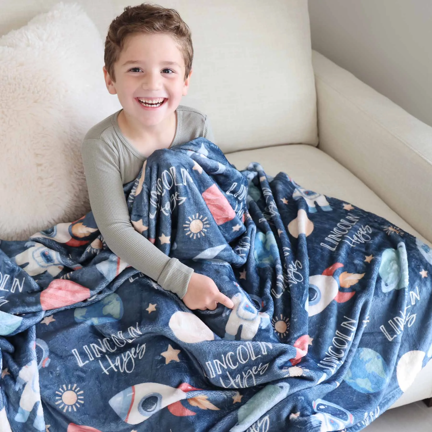 Personalized Themed Blankets for Boys