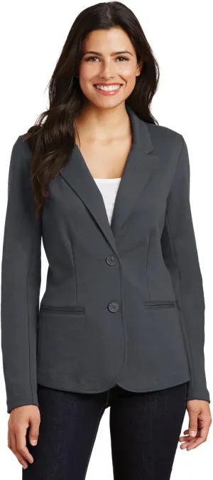 Port Authority Ladies Knit Blazer. LM2000, Battleship Grey, L