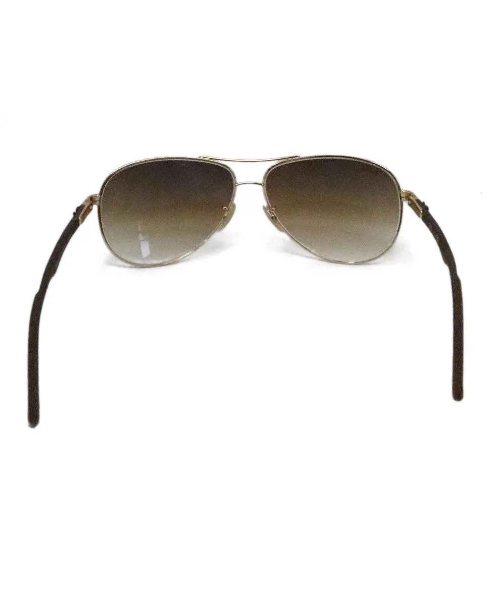 Rayban Gold Metal Sunglasses