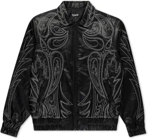 RIPNDIP Howdy Leather Puffer Jacket  Stylish Comfort with Lord Nerm Appeal