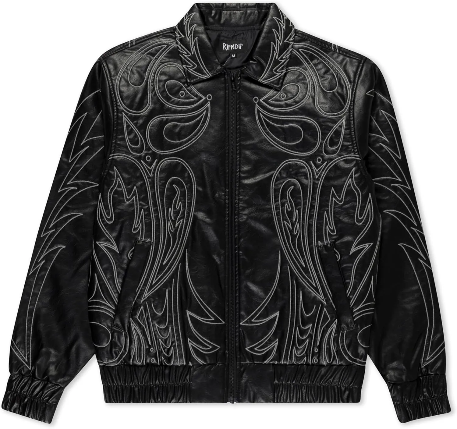 RIPNDIP Howdy Leather Puffer Jacket  Stylish Comfort with Lord Nerm Appeal