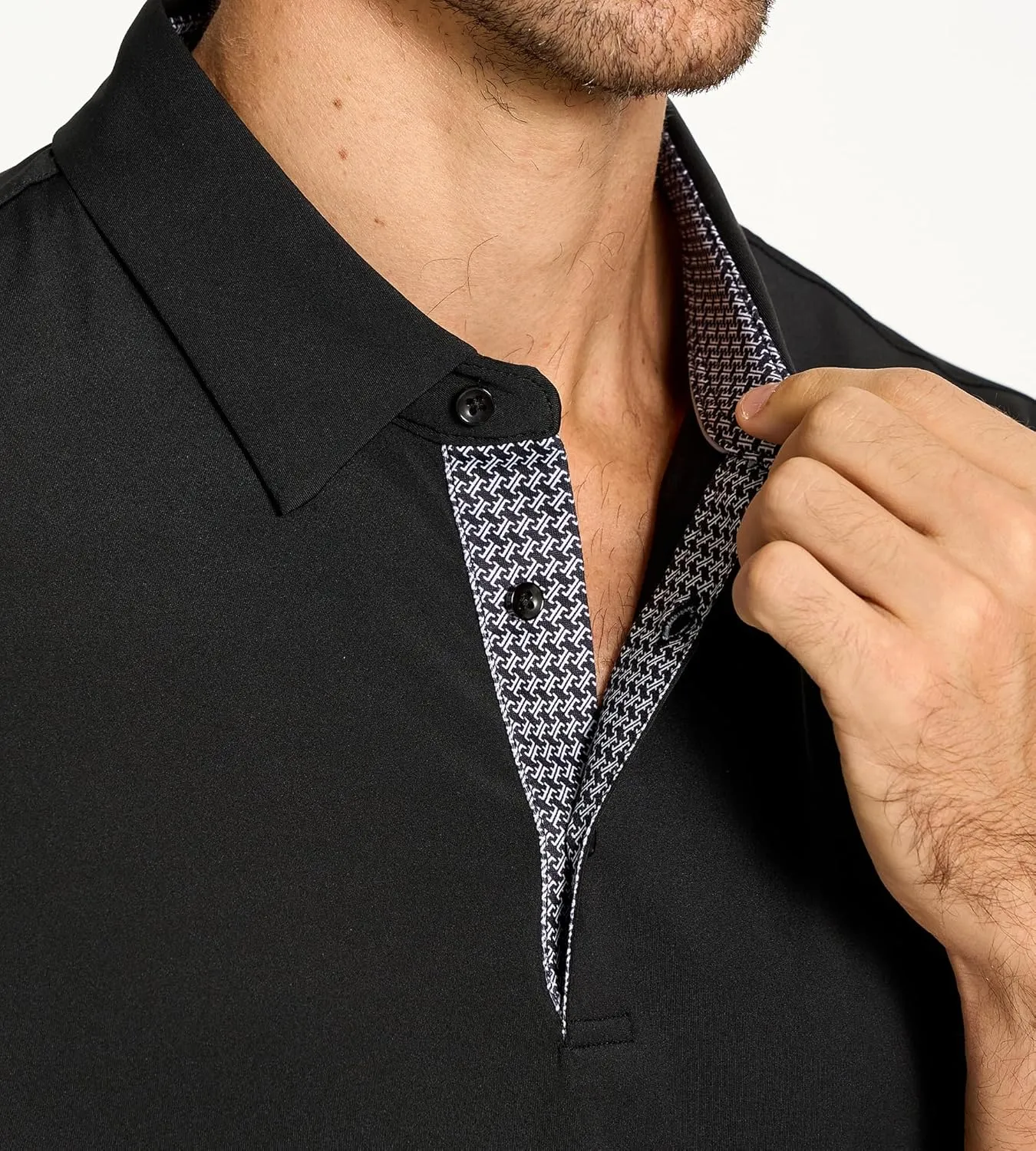 SAMERM Golf Shirts for Men Dry Fit Short Sleeve Moisture Wicking Casual Solid Stylish Mens Polo Shirts
