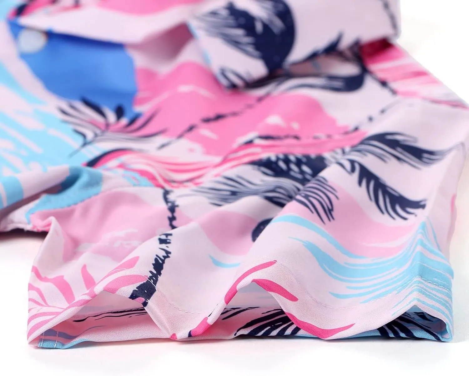 siliteelon Boys Hawaiian Shirts Short Sleeve Cotton Summer Beach Button Down Casual Aloha Luau Shirts for Kids