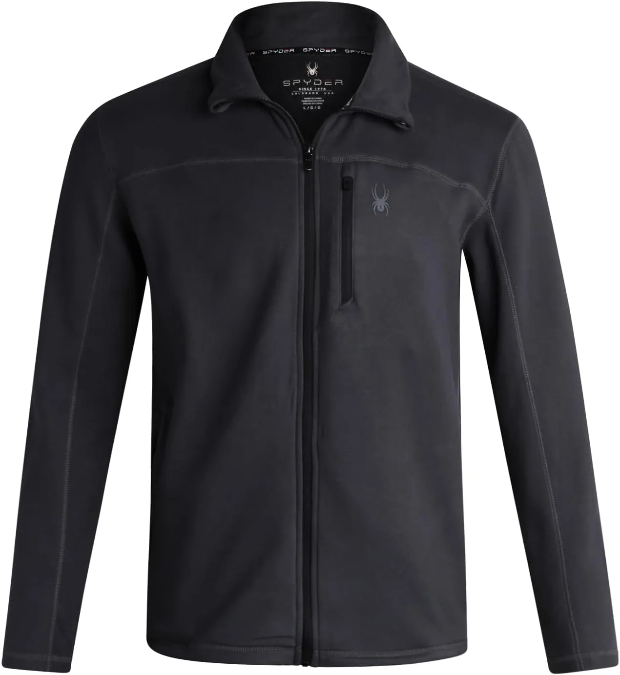 Spyder Mens Jacket - Polar Fleece Insulated Suede Light Jackets for Men - Lightweight Athletic Zip Up Jacket (Sizes: S-XL)