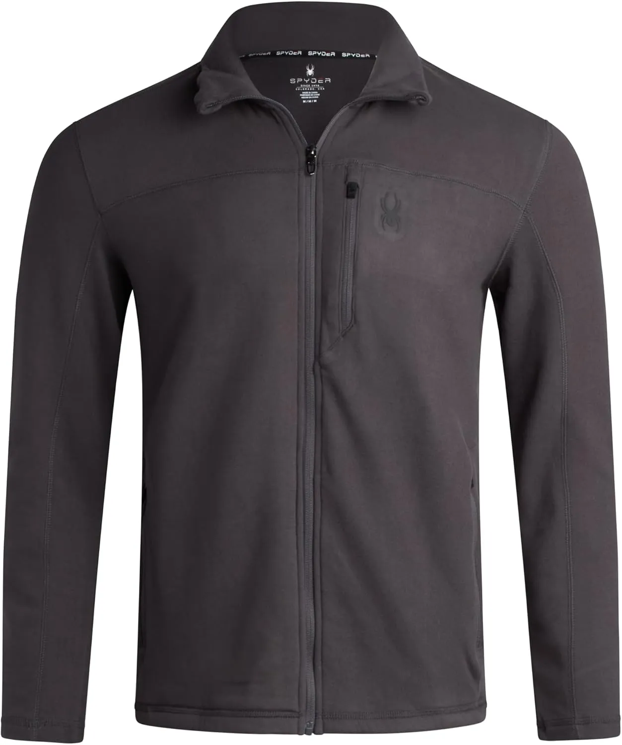 Spyder Mens Jacket - Polar Fleece Insulated Suede Light Jackets for Men - Lightweight Athletic Zip Up Jacket (Sizes: S-XL)