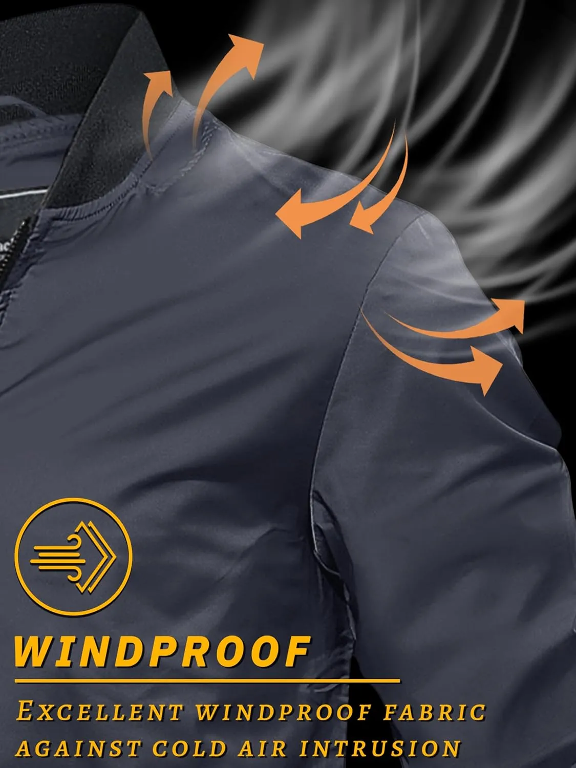 TACVASEN Men's Lightweight Jacket Spring Bomber Fall Windbreaker Casual Stylish Coats with Pockets
