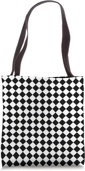 Timeless, Checkerboard Pattern, Checkered Tote Bag