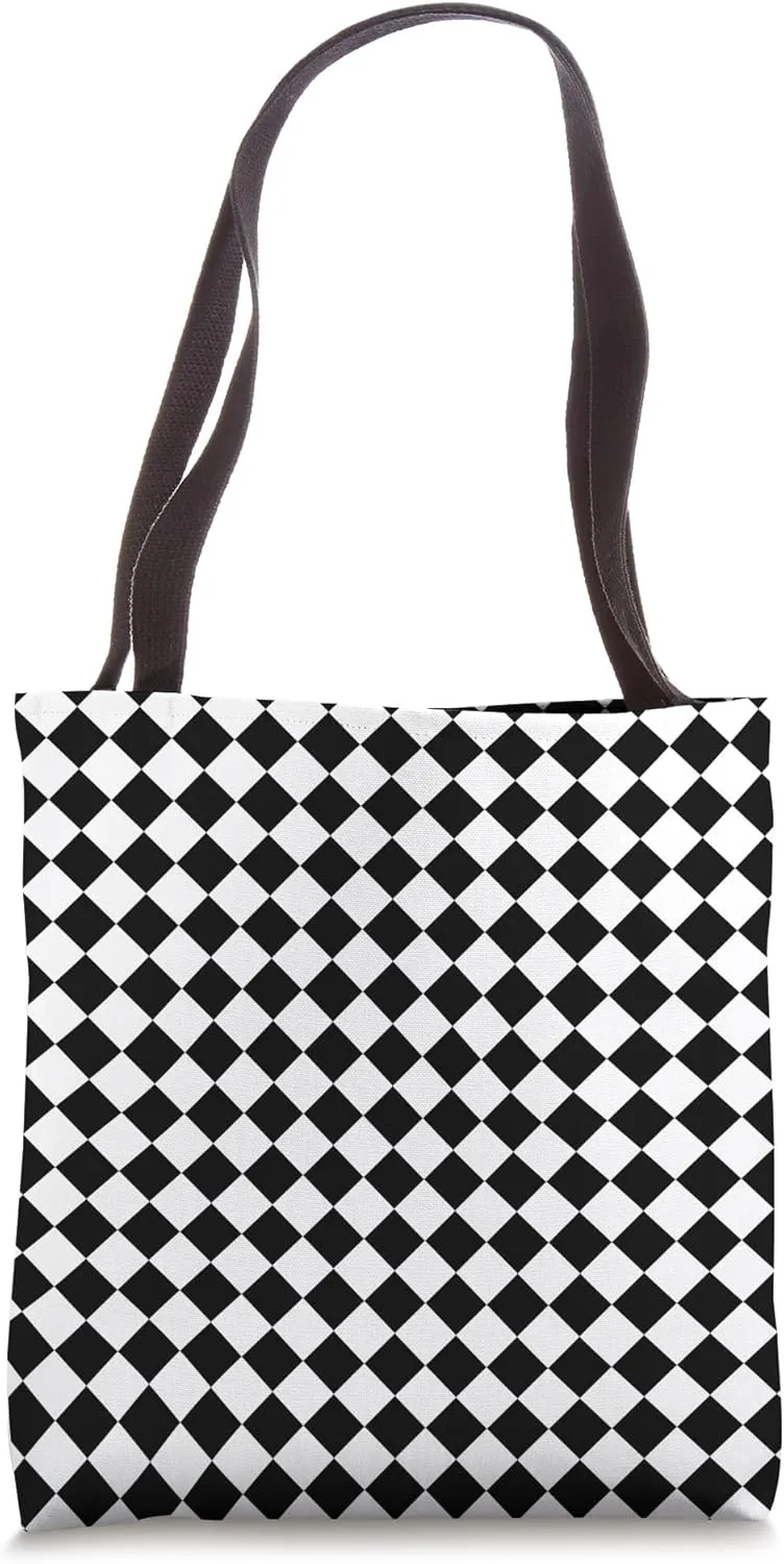 Timeless, Checkerboard Pattern, Checkered Tote Bag