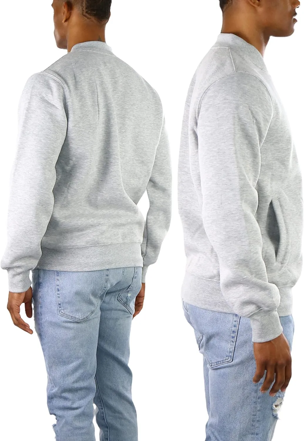 ToBeInStyle Men's Durable and Consistantly Stylish Fleece Bomber Jacket