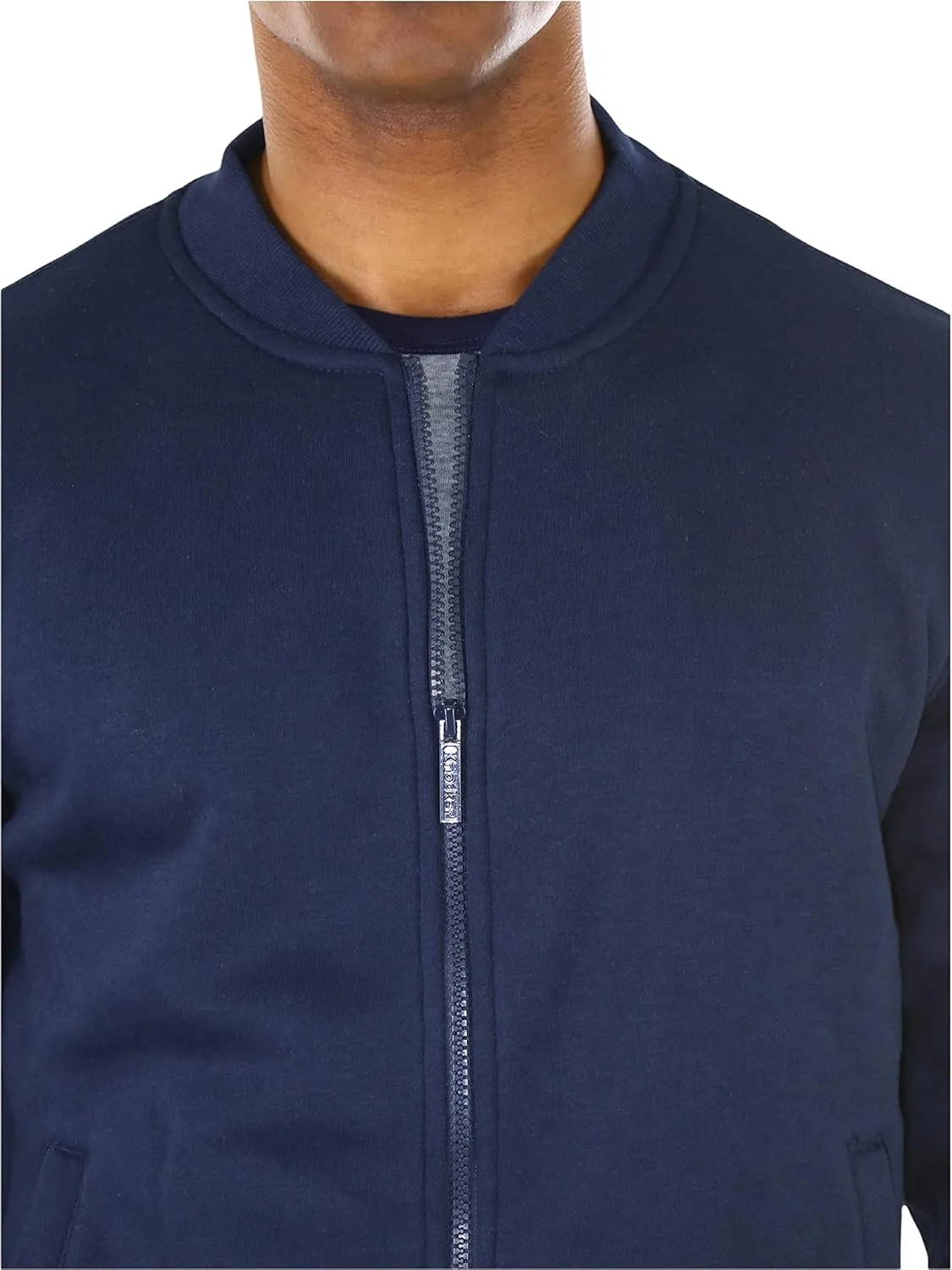 ToBeInStyle Men's Durable and Consistantly Stylish Fleece Bomber Jacket