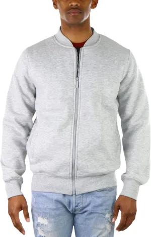 ToBeInStyle Men's Durable and Consistantly Stylish Fleece Bomber Jacket