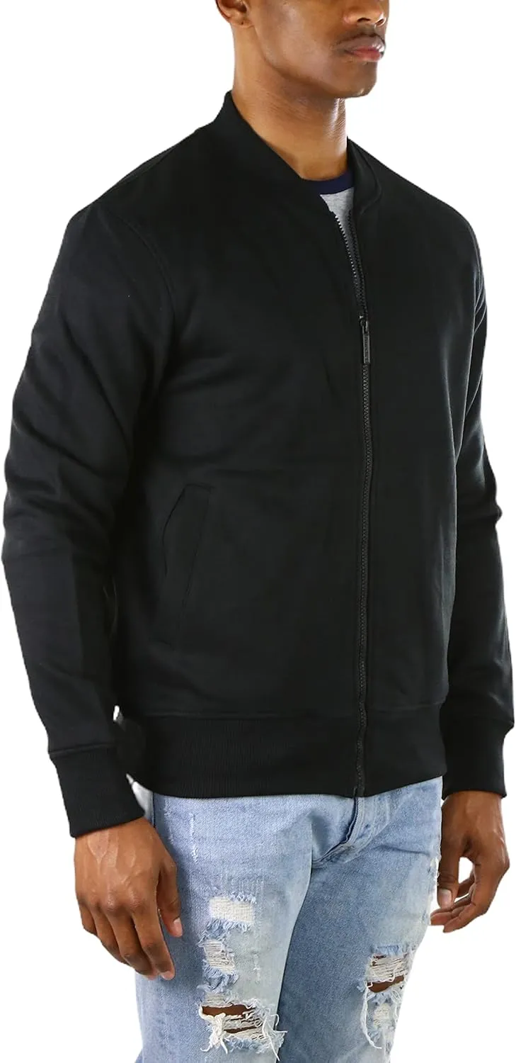 ToBeInStyle Men's Durable and Consistantly Stylish Fleece Bomber Jacket