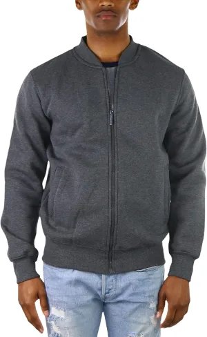 ToBeInStyle Men's Durable and Consistantly Stylish Fleece Bomber Jacket