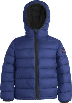 Toddlers' Down Jacket, Lightweight Water-Resistant Packable Hooded Puffer Coat, Weather Resistant Zip Up Coat for Kids