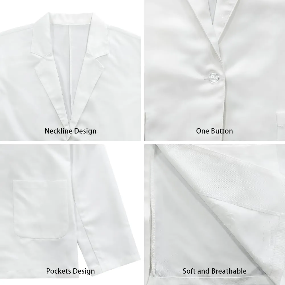 TODIYADDU Womens One Button Blazer Lightweight Office Work Suit Jacket Open Front Cardigan Outwear with Pockets Size 2XS-3XL