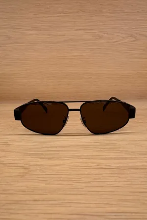 TRIOMPHE METAL 03 SUNGLASSES IN BLACK METAL CL40281U
