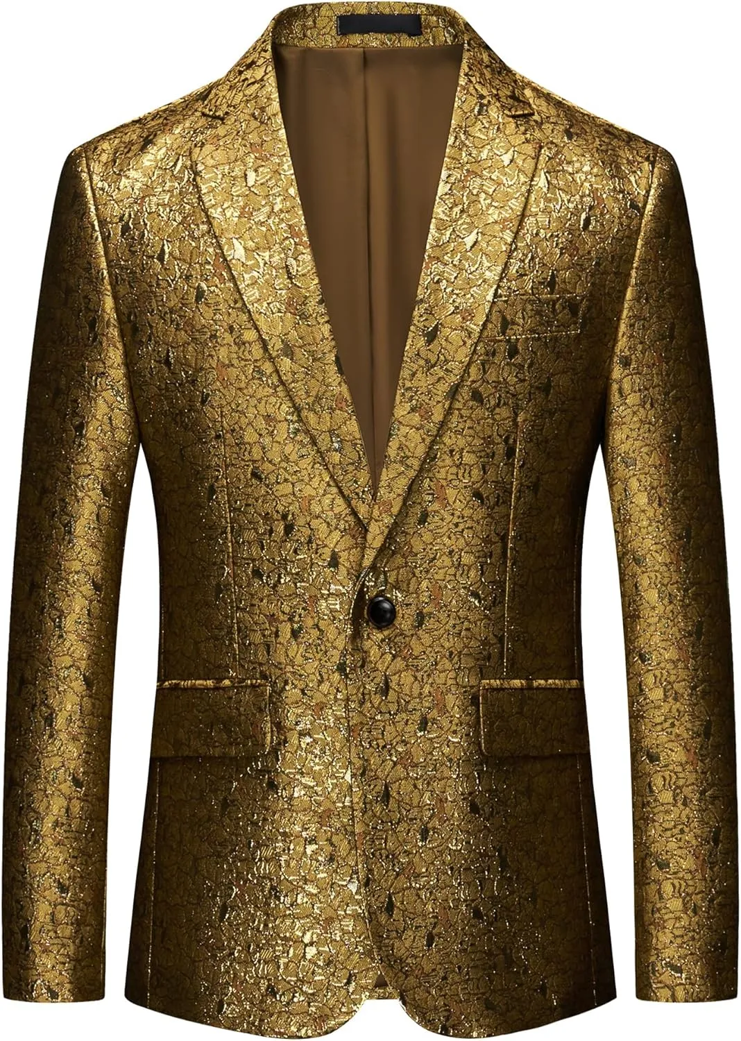 UNINUKOO Mens Blazer Floral Suit Jacket Stylish Classic Prom Dinner Wedding Tuxedo