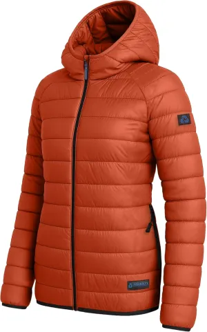 URBAN BUCK Packable Puffer Jacket Women with Hood  32 Degree Lightweight Quilted Winter Puff Foldable Jacket for Women