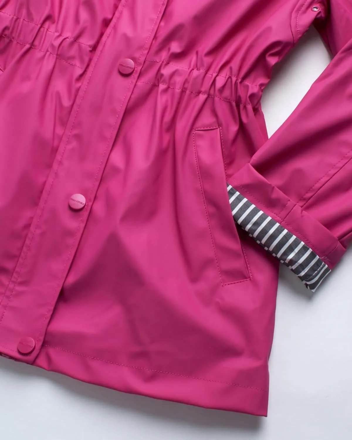 URBAN REPUBLIC Girls' Rain Jacket - Lightweight Waterproof Slicker Shell Hooded Raincoat for Travel, Hiking, and Golf (7-16)