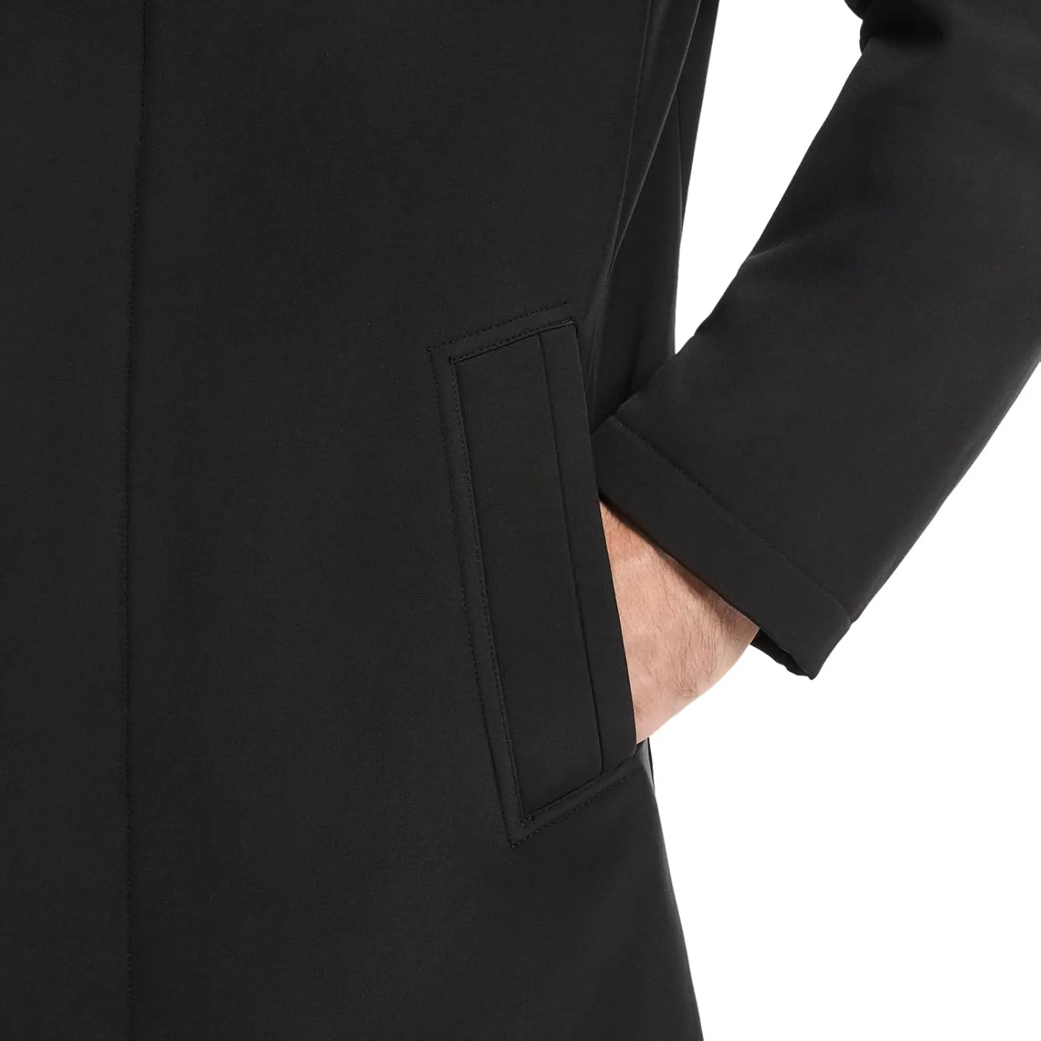Van Heusen Men's Van Heusen Tedford Overcoat with Stand Collar
