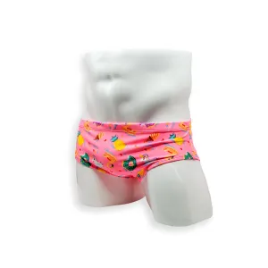 Vintage Cut Swim Brief - Pool Party