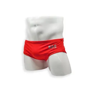 Vintage Cut Swim Brief - Red