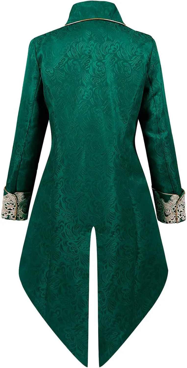 Vintage Men's Tailcoat Gothic Tailcoat Long Jacket Steampunk Victorian Coat Stylish Tailcoat Elegant Tuxedo
