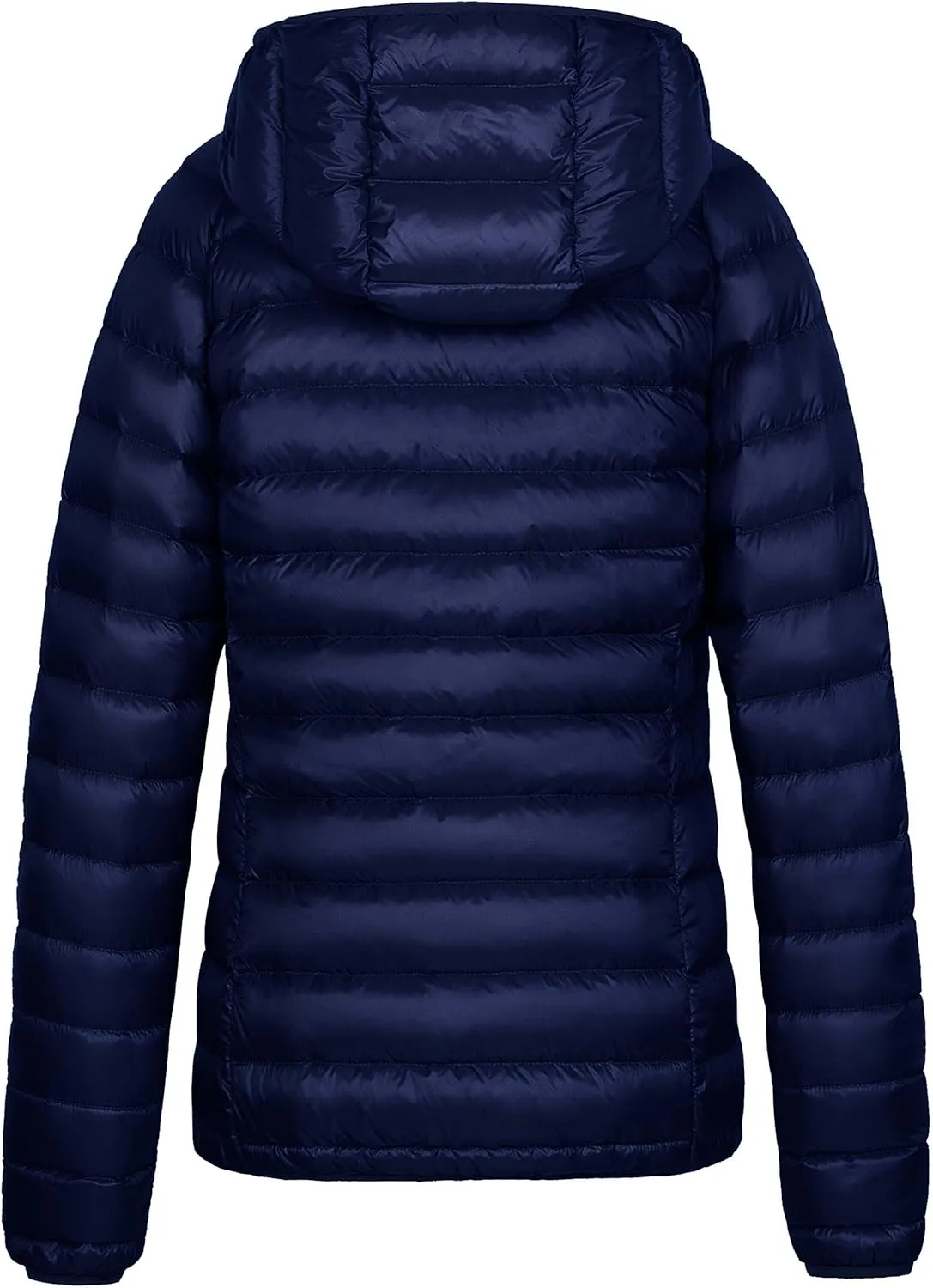 Wantdo Women's Packable Down Jacket Lightweight Puffer Jacket Hooded Winter Coat