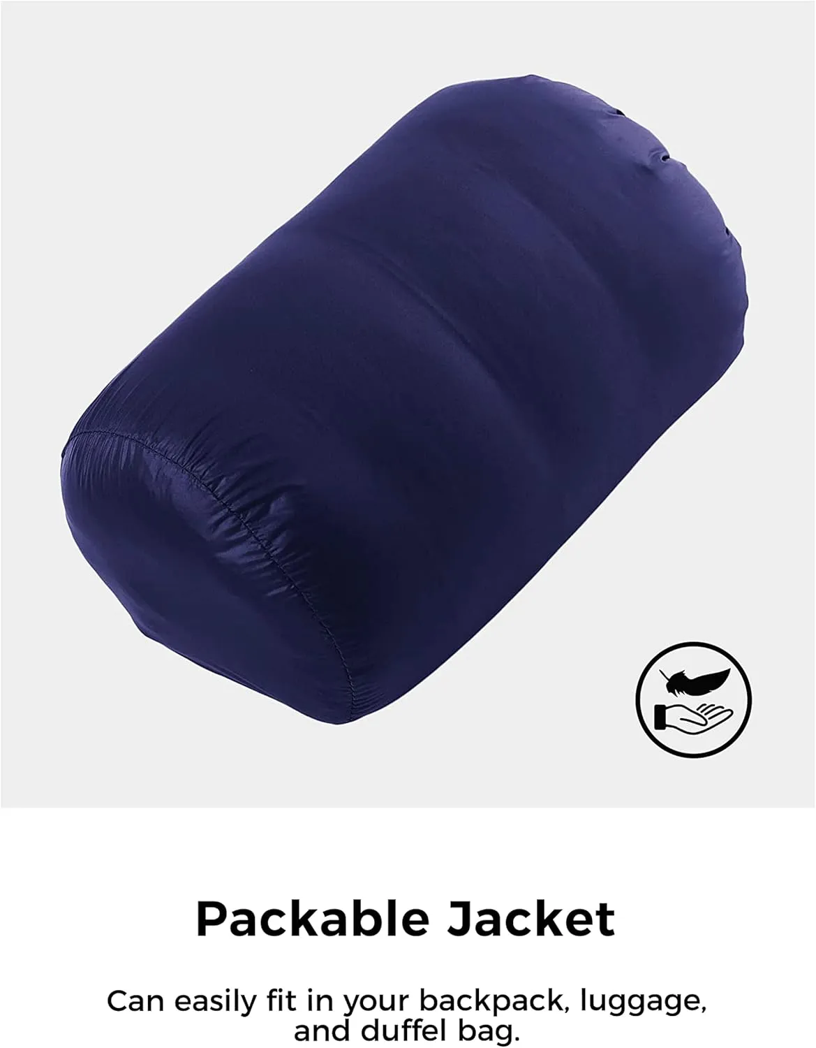 Wantdo Women's Packable Down Jacket Lightweight Puffer Jacket Hooded Winter Coat